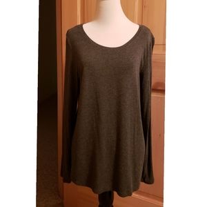 BANANA REPUBLIC FACTORY Women's Med Gray/Black Top